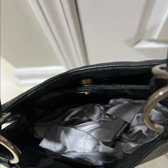 Paloma Picasso Black Crossbody Bag with Gold Accent - Picture 5 of 5